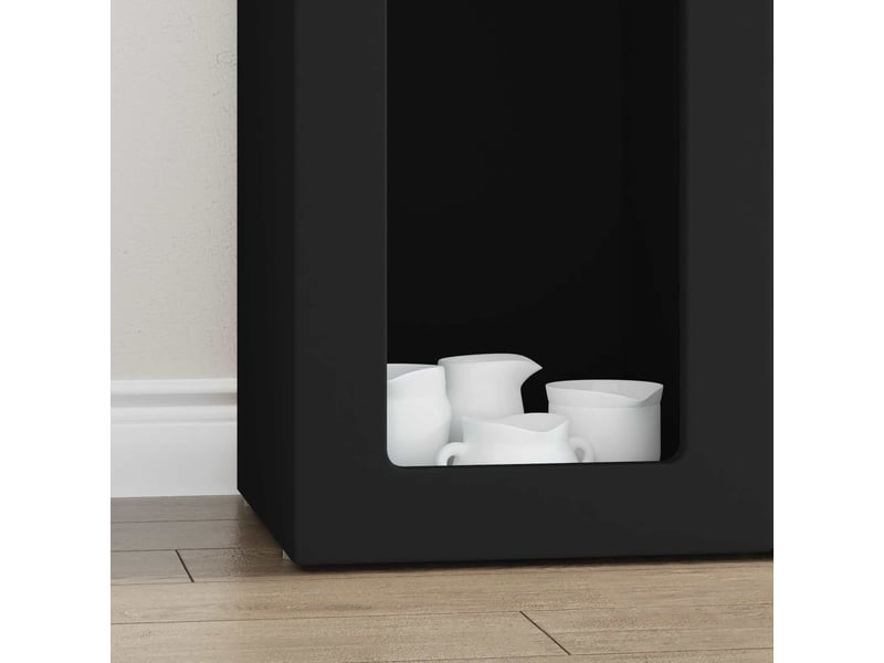  Buffet - bahut - meuble de rangement elst noir 59 x 35 x 100,5 cm bois d'ingénierie  - Conforama E