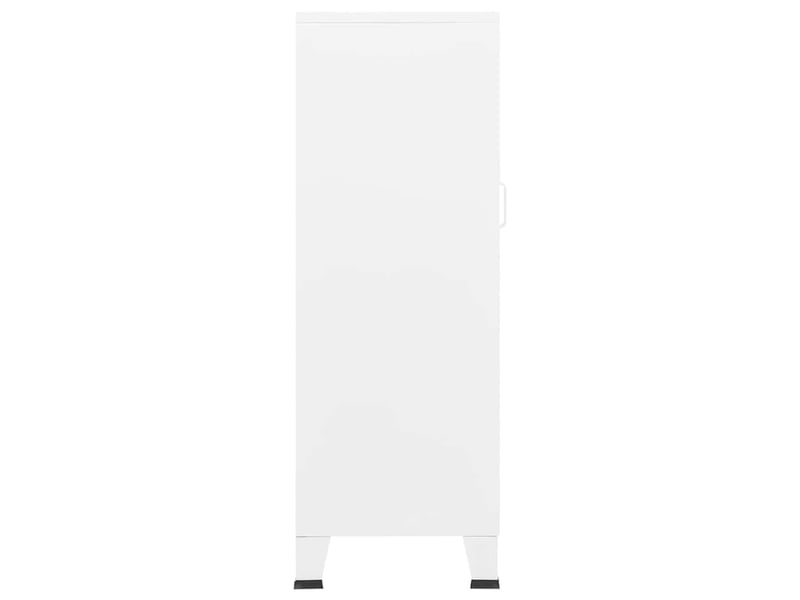  Coffre de rangement, boîte de rangement de rangement industriel blanc 70x40x115 cm métal  - Conforama D