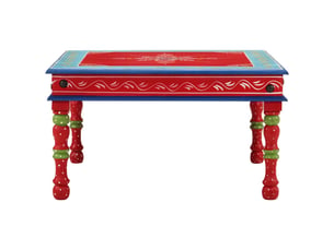 Table basse rectangulaire coloris rouge  