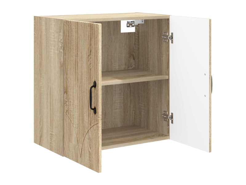  Armoire murale salon 59x31x60cm bois d'ingénierie chêne sonoma shl6571  - Conforama C