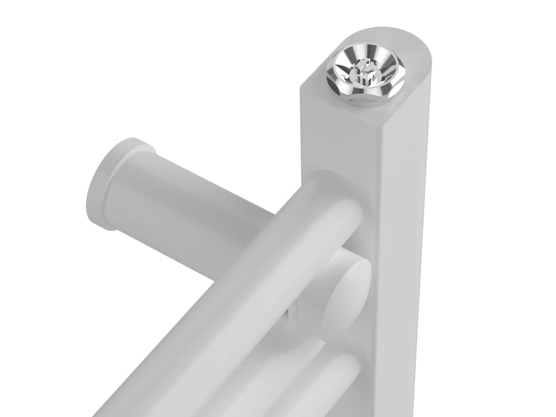  Radiateur sèche-serviettes chauffage salle de bain acier 140 x 60 cm blanc 03_0010423  - Conforama E