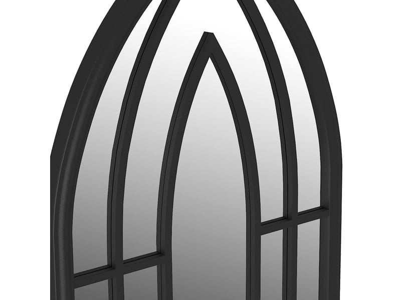  Miroir, miroir décoratif noir 100x45 cm fer pour utilisation à l'intérieur cf62890  - Conforama E