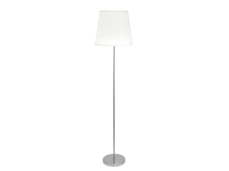  Lampadaire fabrilamp maldívas e27 coloris nickel blanc 175 x 40 x 40 cm 110641003 - Conforama A
