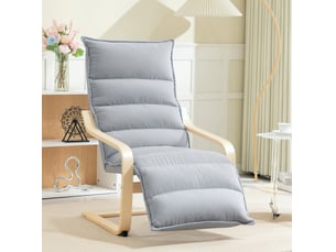 Fauteuil relax manuel MODENVIE Velours gris vendu A l'unité