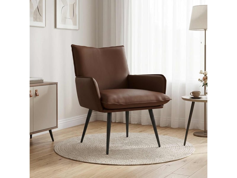  Vidaxl fauteuil marron simili cuir  - Conforama B