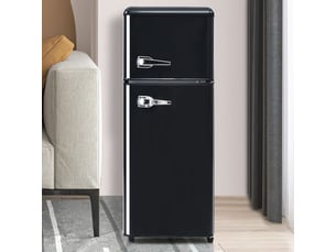 Refrigerateur 2 portes (congél en haut) froid Statique <strong></strong> 105.5x41x45.5cm -  largeur 45.5 cm x hauteur 105.5 cm