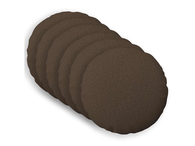  Lot de 6 coussins avec oreiller, coussins décoratifs heerlen taupe tissu cf50757  - Conforama B