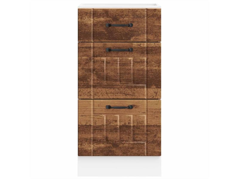  Meuble de rangement, armoire de cuisine lucca vieux bois bois ingénierie shl5296  - Conforama D