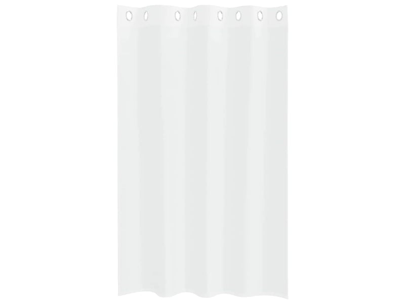  Lot de 2 rideaux en voile, voilage blanc 175 x 140 cm polyester cf43873  - Conforama D