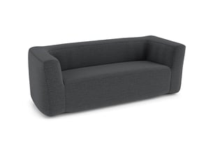 Canapé droit fixe HELLOSHOP 26 2 places Simili gris