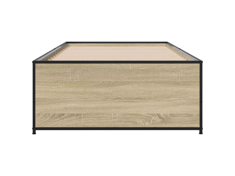  Lit simple- lit adulte -  cadre de lit chêne sonoma 80 x 200 cm bois d'ingénierie  - Conforama C