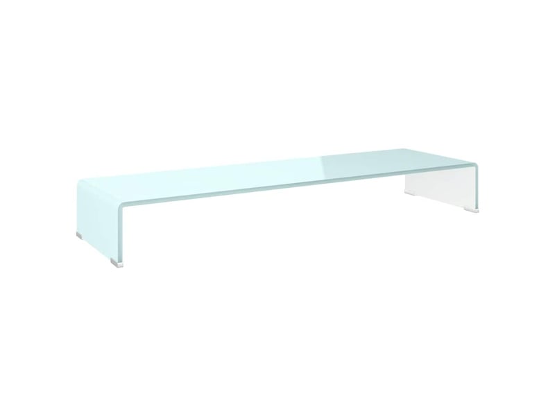  Meuble tv - banc tv - meuble de rangementsupport pour moniteur 100x30x13 cm verre vert  - Conforama A