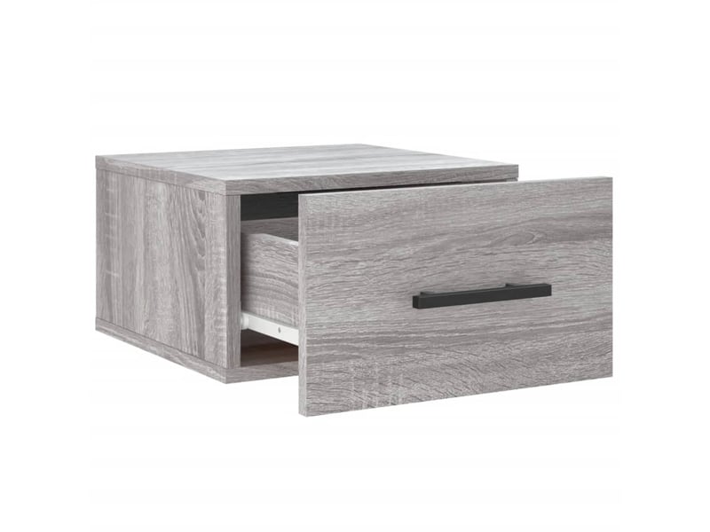  Table de chevet chanmbre, table d'appoint murale sonoma gris 35x35x20 cm  - Conforama D