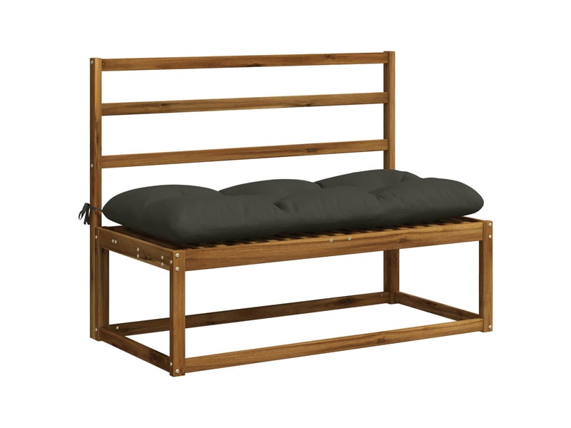  Lot de 2 coussins de banc, coussins d'assise vianen 100 % polyester anthracite cf57628  - Conforama C