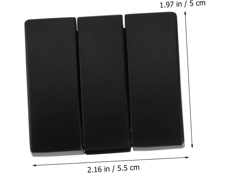  Lot de 2 cintres muraux pliables, crochets rabattables modernes pour manteaux et vêtements, gain de place pour chambre, cuisine et salle de bain, noir  - Conforama C