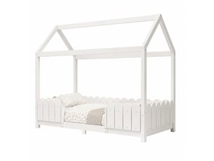 Lit cabane 90x200 cm EVRYAE    coloris blanc