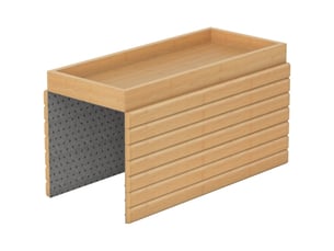 Vitrine coloris bois foncé <strong></strong> <strong></strong> - x