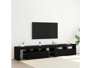 Meuble tv coloris noir 1 cm <strong></strong> <strong></strong>