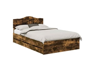 Lit 2 places 120x190cm coloris marron