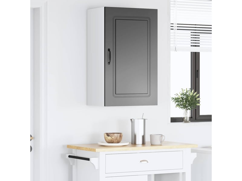 Meuble mural de cuisine | armoire de cuisine noir 50x31x80cm - Conforama D