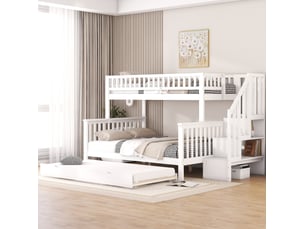 Lit superposé 140x200 cm <strong>MODENUIT </strong>  <strong></strong> coloris blanc