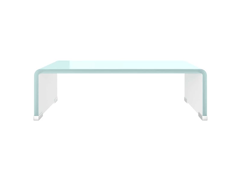  Meuble tv - banc tv - meuble de rangementsupport pour moniteur 40x25x11 cm verre vert  - Conforama C