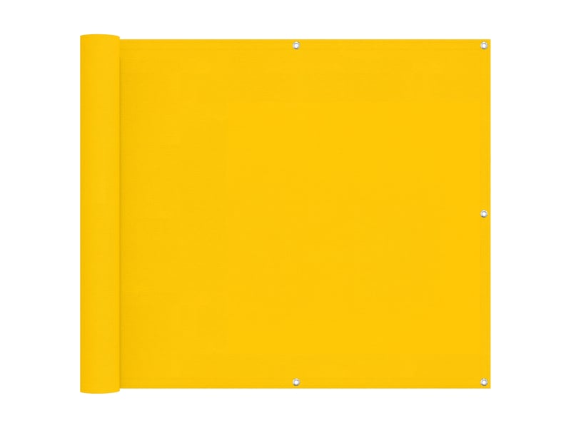  Brise vue balcon, écran de balcon 100x200 cm tissu oxford rectangulaire jaune  - Conforama A