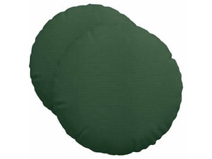 Lot de 2 coussins de siège, coussins décoratifs tissu en velours côtelé vert foncé cf59817