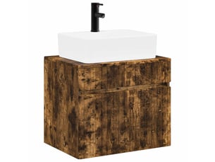 Ensemble de mobilier de salle de bain chêne fumé cf64633