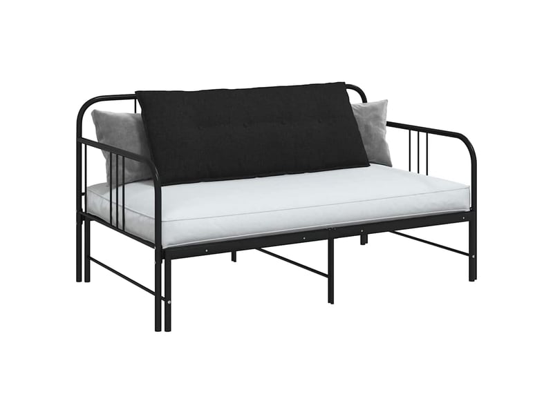  Coussin de dos, coussin de dossier noir 120 x 19 x 50 cm tissu cf54820  - Conforama C