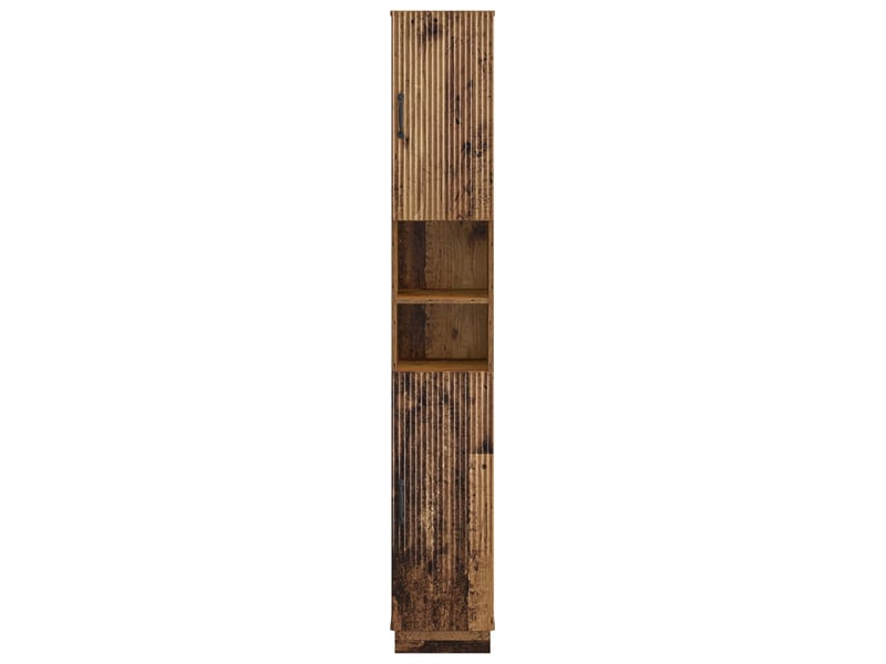 Colonne de salle de bain avec étagère ouverte hoorn bois ancien - Conforama D