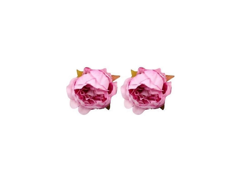  Lot de 2 têtes de pivoines artificielles pour mariage, loisirs créatifs, décoration de bureau.vert  - Conforama E