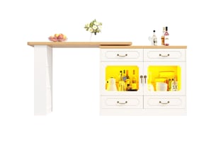Bar coloris blanc <strong>FLORAGRACE</strong> <strong></strong> - 203 cm