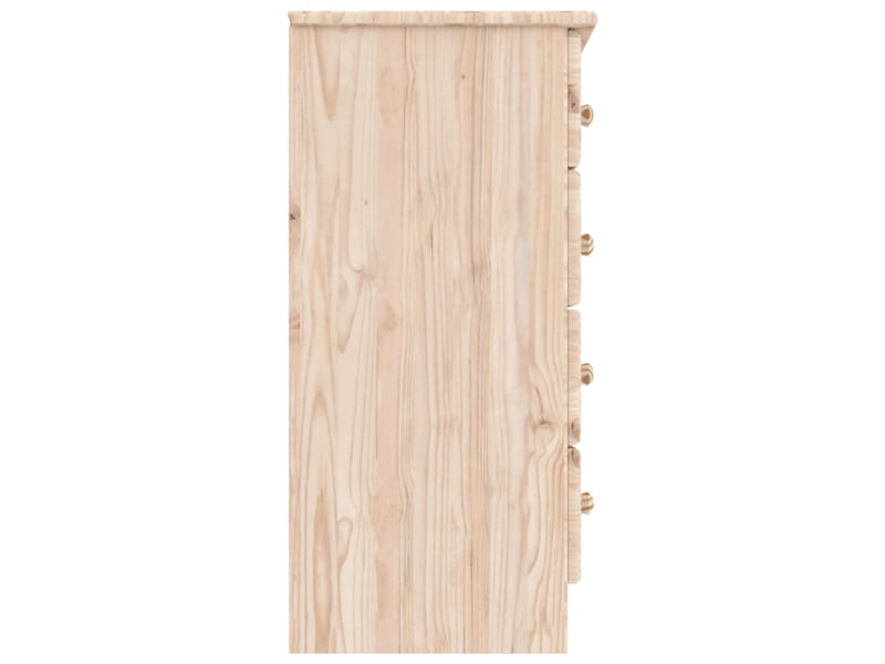  Commode chambre adulte, armoire à tiroirs alta 77x35x73 cm bois massif de pin  - Conforama E