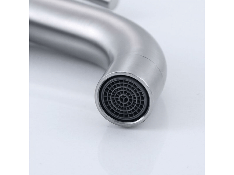  Robinet unique en acier inoxydable eau froide robinet de salle de bain lavabo robinet de lavabo LM-11-00043 - Conforama C