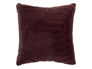 Coussin imitation fourrure arka 45x45cm marron