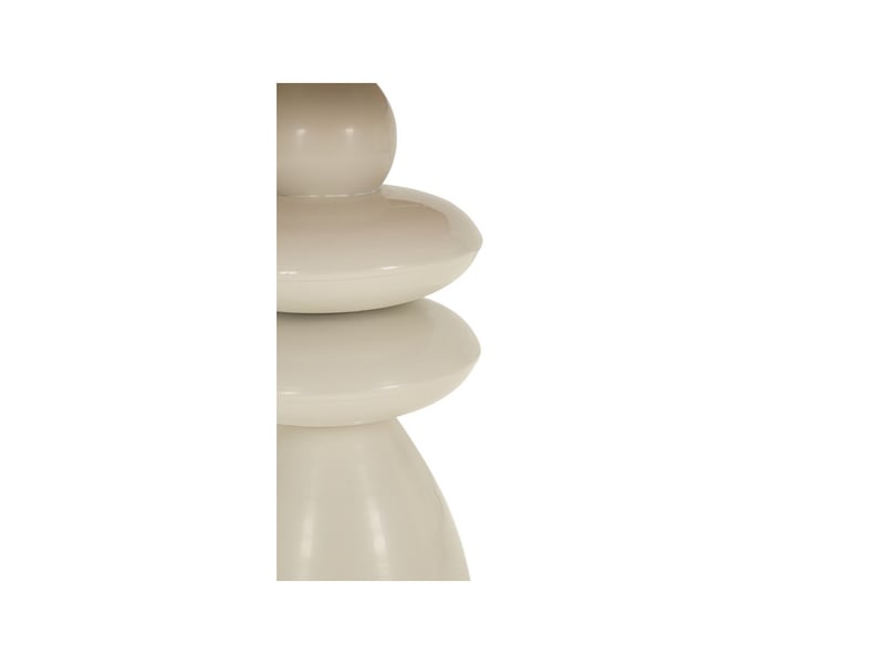  Table d'appoint totem en métal pila 49cm crème  - Conforama D