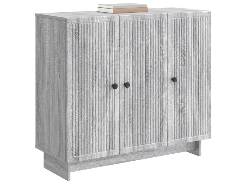 Buffet - bahut - meuble de rangement sonoma gris 89 x 34,5 x 80 cm bois d'ingénierie - Conforama C