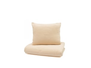 Yappymuslin - parure de lit 150x200 cm et 50x60 cm - beige