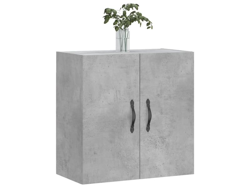  Armoire murale salon, meuble de rangement gris béton 60x31x60 cm bois d'ingénierie shl9038  - Conforama C