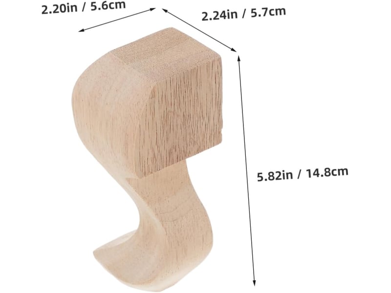  4 pièces sculptés pour table basse cabinet chevet canapé élégance européenne installation facile  - Conforama B