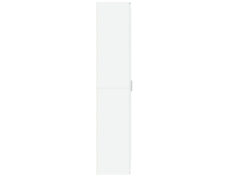  Buffet haut, meuble de rangement salon blanc 70x35x180 cm bois d'ingénierie  - Conforama D