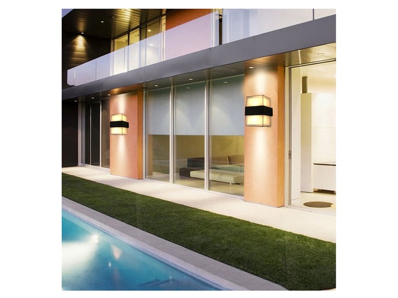  Applique murale led intérieur, ip65  aluminium noir up-and-down éclairage luminaires 7914674605 - Conforama D