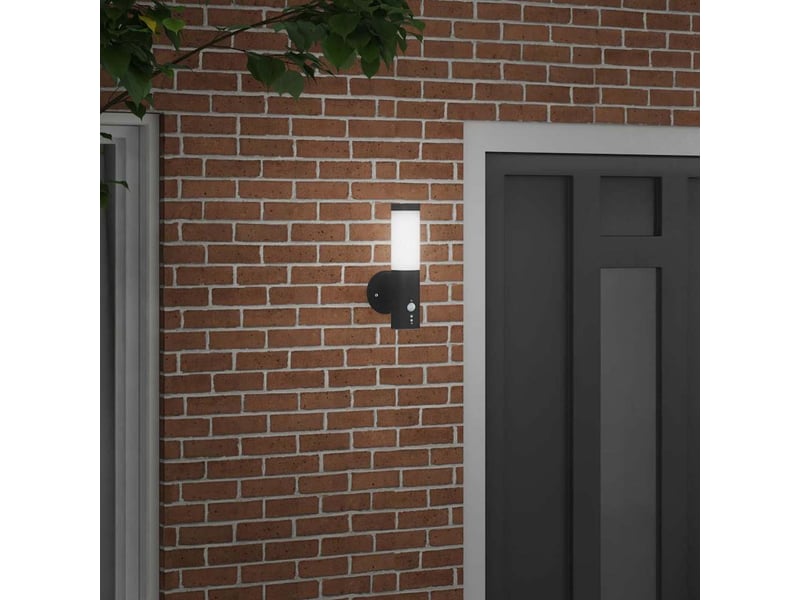  Applique murale extérieure noir 15x7,5x33 cm shl43667  - Conforama C