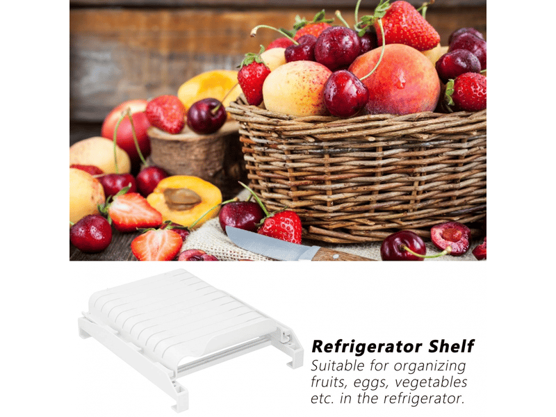  Étagère de rangement pour réfrigérateur, tiroir coulissant, conteneur, organisateur de nourriture pour réfrigérateur, fournitures  - Conforama B