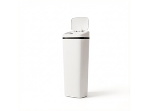 Poubelle de cuisine automatique 50 l 33 x 25 x 84 cm - blanc - ouverture par capteur sans contact