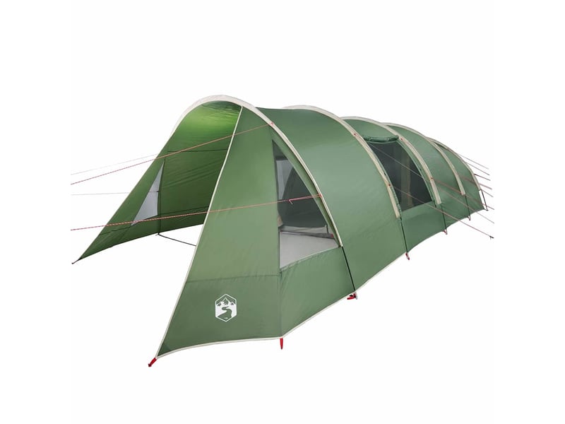  Tente tunnel, tente de camping 6-persoons 6 personne vert et blanc shl4263  - Conforama A