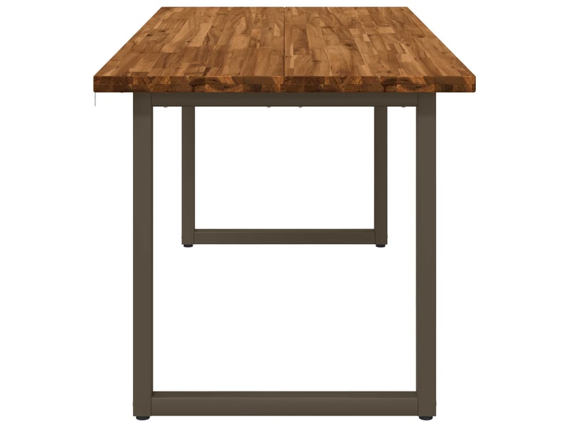  Table à manger, table de salle à manger carrée 160x70x75 cm bois d'acacia massif shl93930  - Conforama E