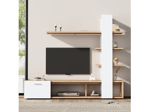 Meuble tv coloris bicolore 180 cm MODENVIE  