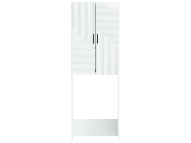 Armoire de toilette, meuble de toilette haarlem blanc brillant 66x25.5x190 cm - Conforama E